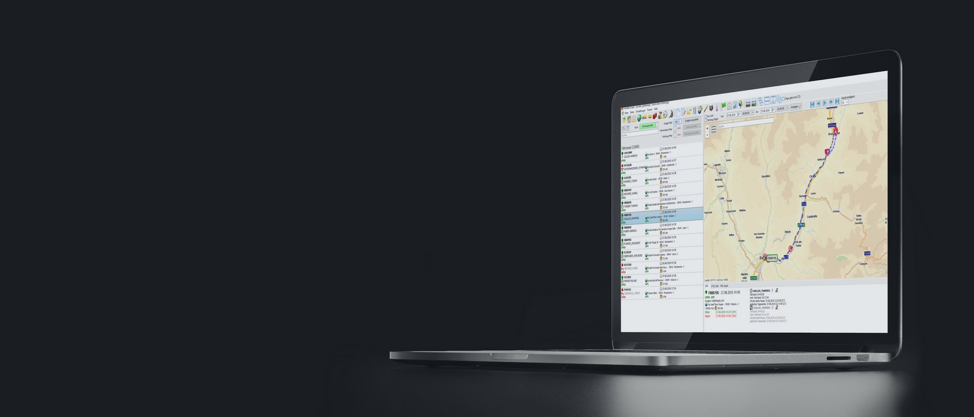 TrackNav per imprese di costruzione sabbia-ghiaia TrackNav per imprese di costruzione sabbia-ghiaia